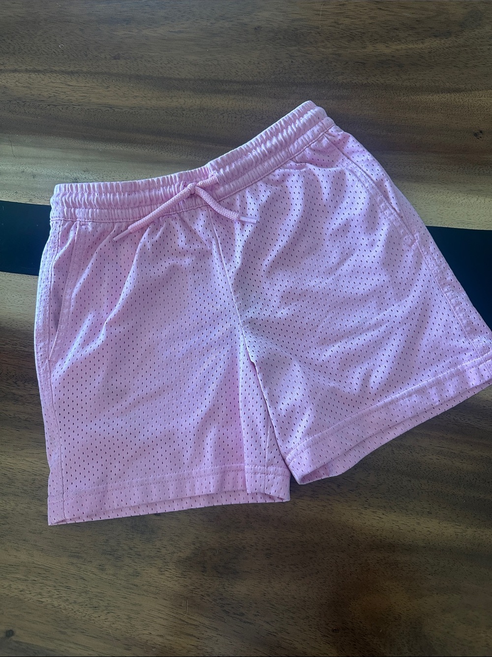 Boys Light Pink Mesh Shorts